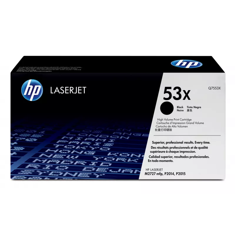 HP 53X Toner original LaserJet de alto rendimento Preto, 7000 páginas, Preto, 1 unid.