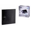 Unidade ótica externa DVD±RW ASUS SDRW-08D2S-U Lite, USB 2.0, preta, 24x CD / 8x DVD, 142×142×20 mm