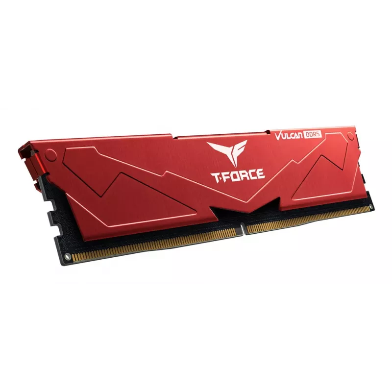 Team Group VULCAN FLRD532G6000HC30DC01, 32 GB, 2 x 16 GB, DDR5, 6000 MHz, 288-pin DIMM, Vermelho