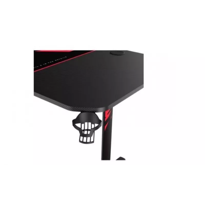 Mesa DIABLO CHAIRS X-Mate preta retangular fibra de carbono 1600x750x755 mm