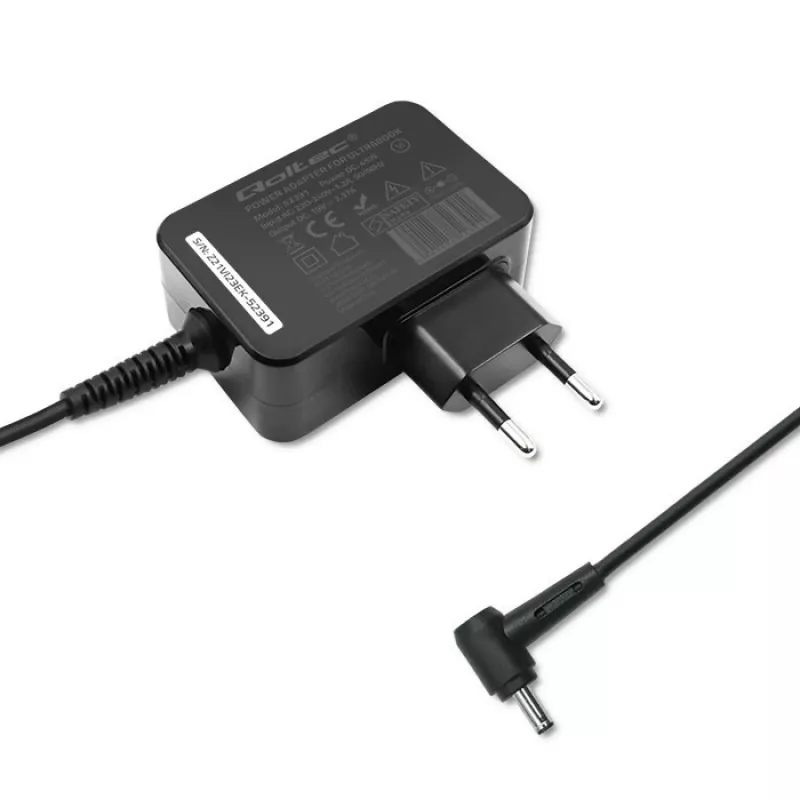 Fonte de alimentação QOLTEC 45W 19V para dispositivos portáteis — fonte de alimentação de substituição 45 W 19 V