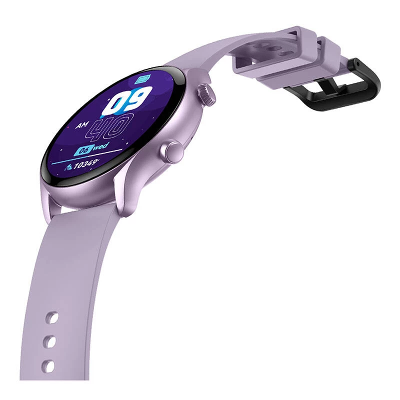 Smartwatch Zeblaze Btalk 3 Plus – 1,39 polegadas (3,53 cm) IPS 360×360 px, ecrã tátil, bracelete de silicone, roxo