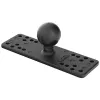 RAM Mounts RAM-111BU suporte de esfera universal para eletrónica marítima, esfera de 1,5″ tamanho C, placa de 6,25 x 2″