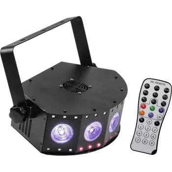 Efeito de luz LED EUROLITE LED SCY-5 Hybrid 5-in-1 DMX, projetor LED híbrido 5 em 1