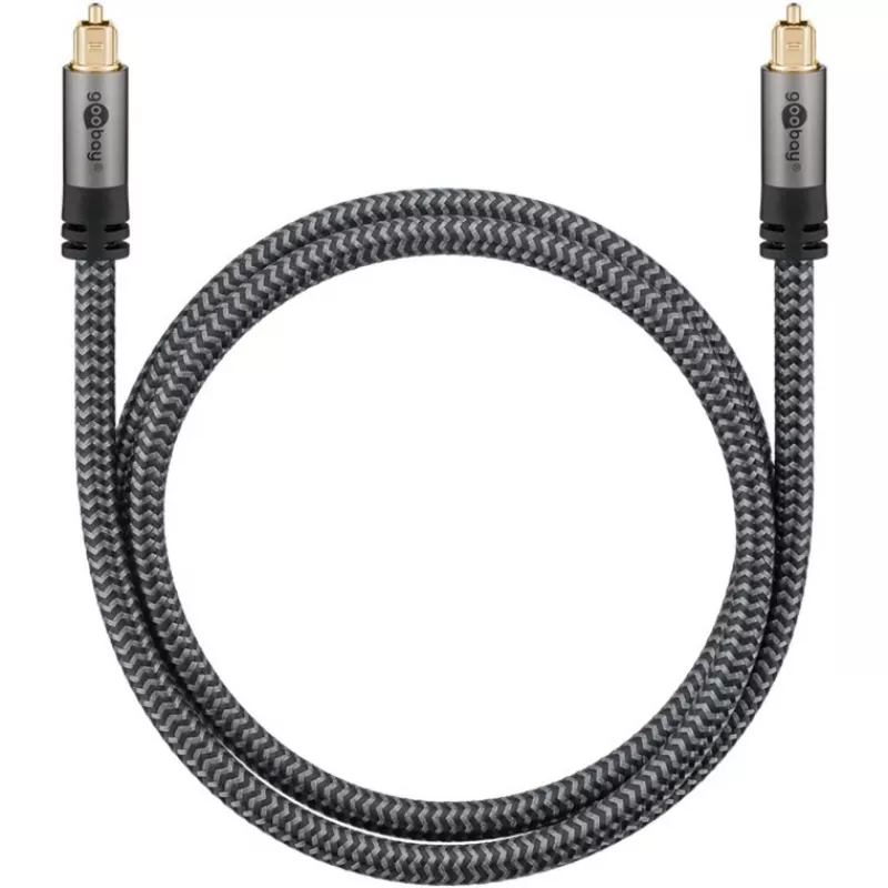 Goobay 65308. Ligação 1: TOSLINK, conector 1 sexo: macho, ligação 2: TOSLINK, conector 2 sexo: macho, material do cabo: