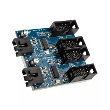 Hub USB 2.0 Akasa AK-CBUB64-30BK 1-para-4 portas USB 2.0