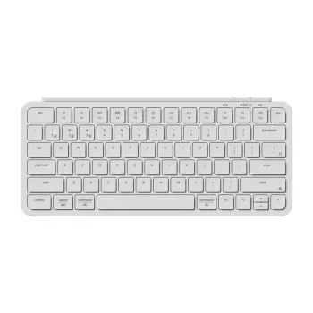 Teclado Keychron B1P-K8 75 % mecânico USB RF Wireless Bluetooth marfim