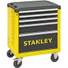 Carrinho de ferramentas Stanley STST74305-1 com 5 gavetas, amarelo/preto, 3 gavetas rasas + 2 gavetas fundas