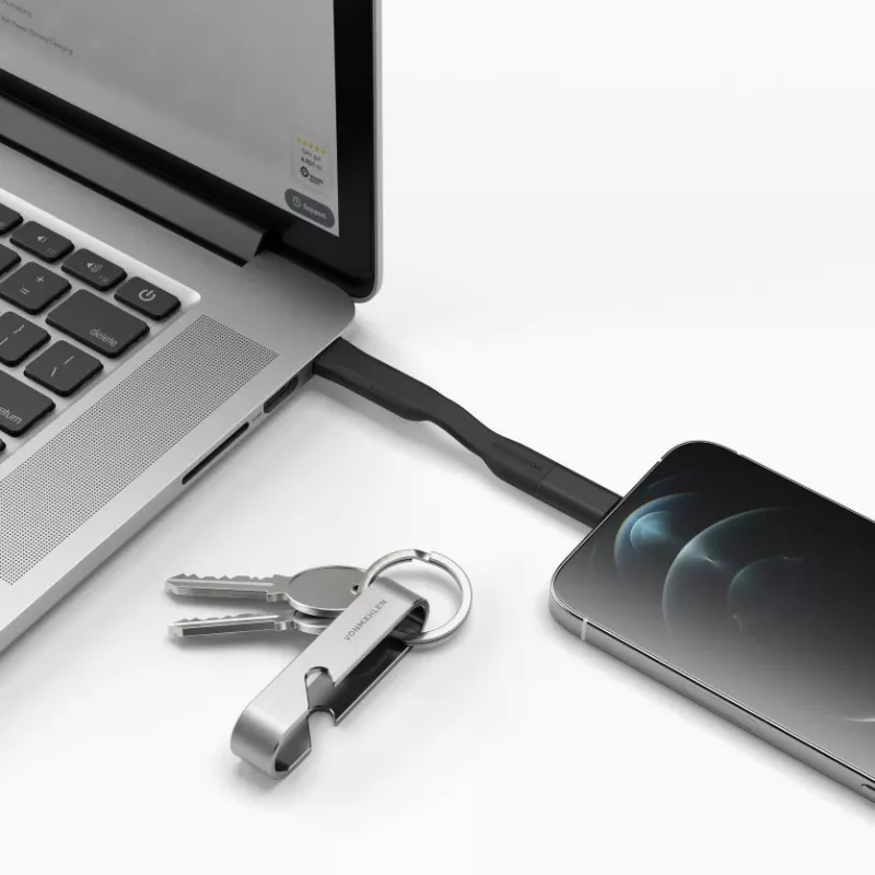 Vonmählen High Six USB C preto, aço inoxidável