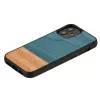 Capa para telemóvel Man and Wood para iPhone 12 mini — Denim preto