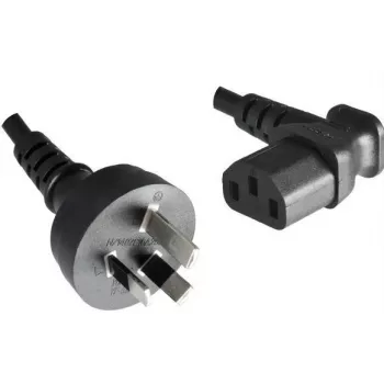 Cabo de alimentação Microconnect PE010418AUSTRALIA-A preto 1,8 m ficha tipo I conector fêmea C13