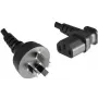Cabo de alimentação Microconnect PE010418AUSTRALIA-A preto 1,8 m ficha tipo I conector fêmea C13