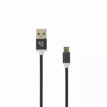 Cabo USB->Micro USB M/M Sbox 1,5 m USB-10315B preto