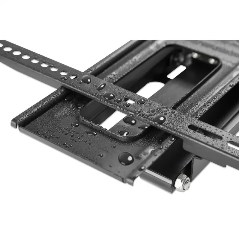 Suporte de parede exterior Manhattan para televisores e monitores, totalmente articulado, para ecrãs de 37-65 polegadas, VESA 200x200-600x400 mm, até 50 kg, resistente às intempéries, preto