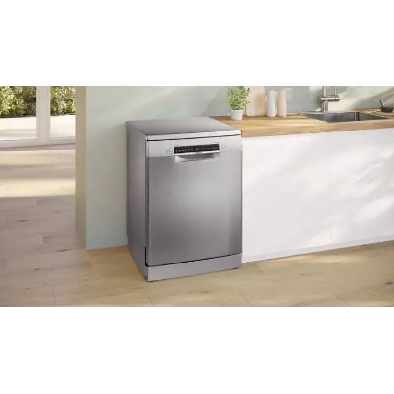 Bosch SMS4EVI04E máquina de lavar loiça de instalação livre, 13 conjuntos, 46 dB, classe energética D, Home Connect, 60x60x84,5 cm, aço