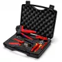 Conjunto de alicates de cravar Knipex 97 91 04 V01 cinzento laranja vermelho 5 peças