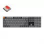 Teclado Keychron K5 Max universal USB RF sem fios Bluetooth preto cinzento mecânico RGB