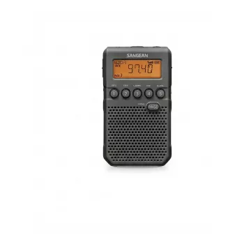Rádio digital portátil Sangean DT-800 (USB-C) preto — DAB+/FM, design portátil