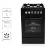Fogão a gás/elétrico MPM MPM-56-KGM-12B preto