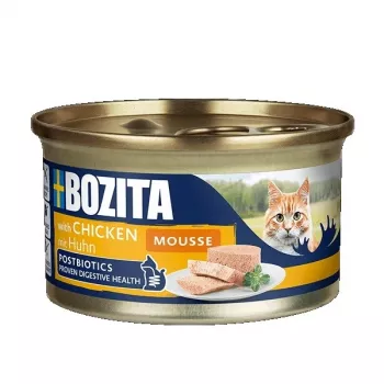 Alimento húmido para gatos BOZITA Mousse Frango 85 g — gatos adultos, sem cereais