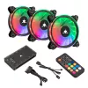 Kit de ventoinha para caixa White Shark Nebula-2 preto – ventoinha ARGB de 120 mm (kit)