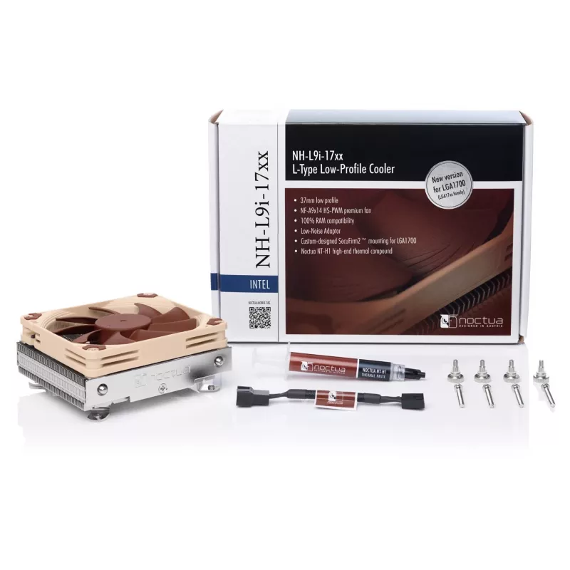 Dissipador Noctua NH-L9i 17xx dissipador para processador 9,2 cm bege, castanho 1 unid.