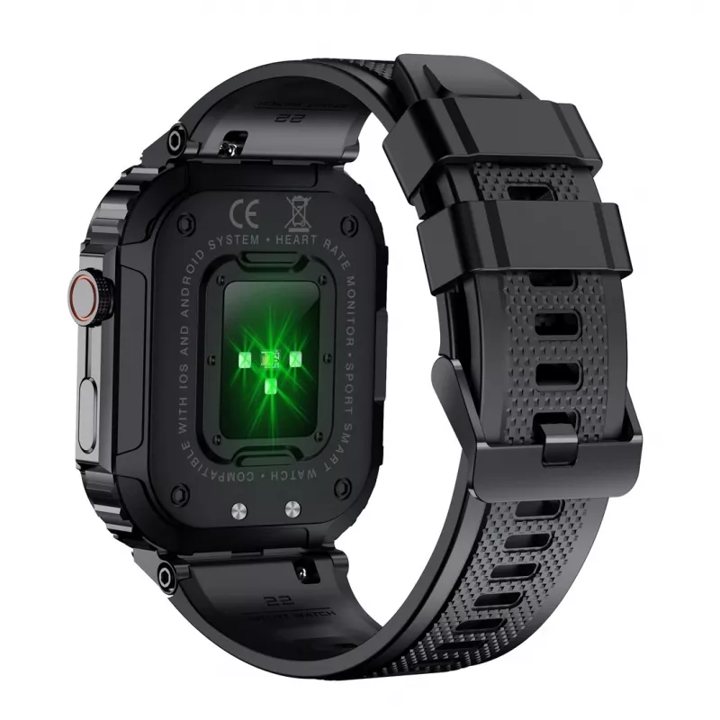 Smartwatch / Relógio desportivo Denver SWC-191B 4,98 cm (1,96 polegadas) IPS 45 mm Digital 320 x 386 píxeis Ecrã tátil Preto
