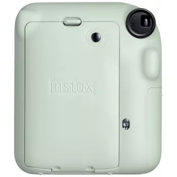 Máquina fotográfica instantânea Fujifilm Instax Mini 12 verde — imagem 86x54 mm, filme 62x46 mm, distância focal equiv. 60 mm
