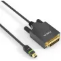 Cabo adaptador PureLink Ultimate Series ULS2100 - Single Link - Mini DisplayPort (M) com bloqueio para DVI-D (M) com bloqueio de parafusos - DisplayPort 1.2 - 1 m - Redondo, suporte 2K - Preto