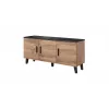 Aparador cama sideboard LOTTA 150 3D carvalho wotan + preto mate