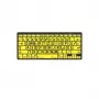 Teclado Logickeyboard LKB-LPBY-BTON-DE Bluetooth QWERTZ Alemão Preto - Amarelo (LKB-LPBY-BTON-DE)