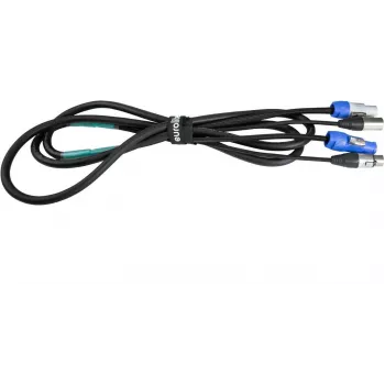 Cabo combo DMX EUROLITE 3 m com P-Con e conectores XLR 3 pinos (Modelo 30227782)
