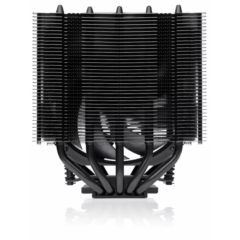 Noctua NH-D12L chromax.black cooler de CPU a ar, 120 mm, alumínio, preto, 450–2000 RPM, 22,6 dBA