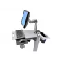 Ergotron Neo-Flex Basket and Handle Kit - Kit de montagem (punho, cesto) - dois níveis, cinzento - para montagem no carrinho - para P/N: 24-205-214, 24-206-214 (97-545)