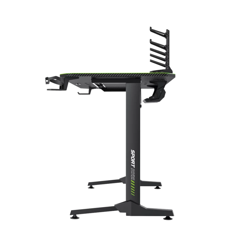 Secretária GameMax D140-CARBON — Secretária gaming/escritório, peso líquido 20,5 kg, dimensões brutas 125×795×682 mm