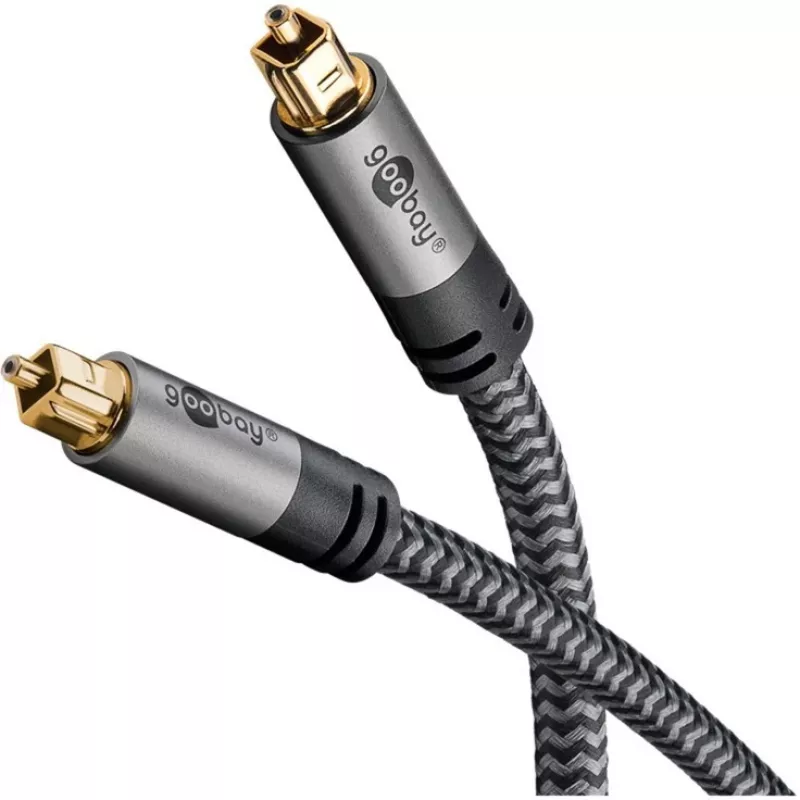 Goobay 65308. Ligação 1: TOSLINK, conector 1 sexo: macho, ligação 2: TOSLINK, conector 2 sexo: macho, material do cabo:
