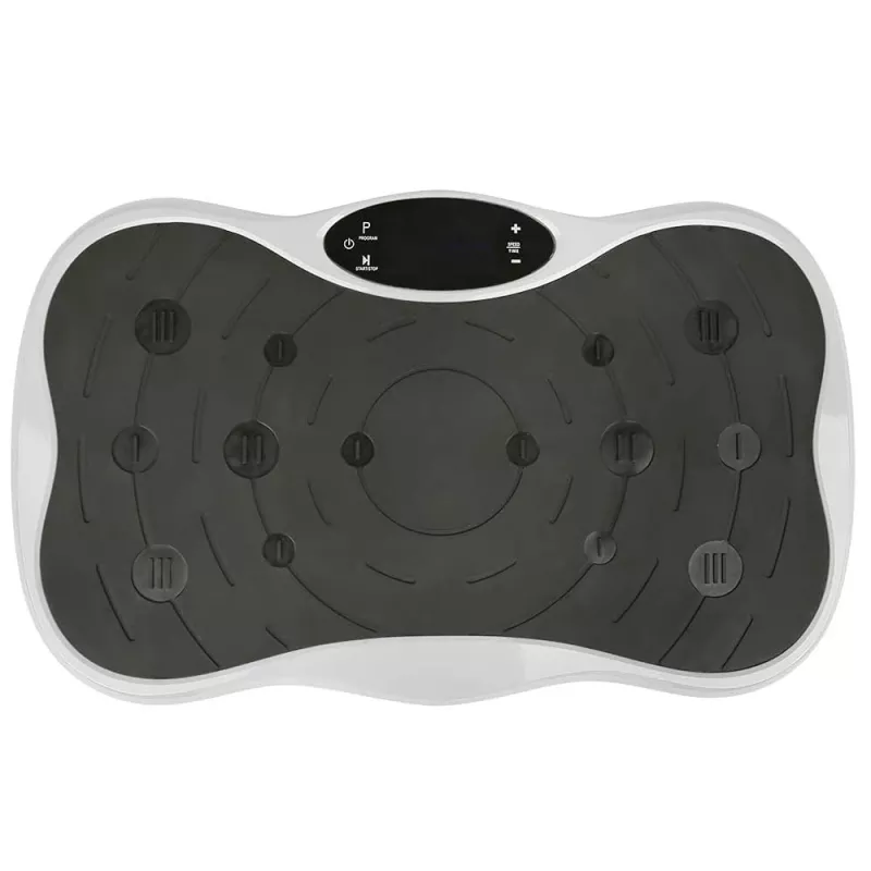 Extralink plataforma vibratória para treino fitness Moonwalk Spinmove branco