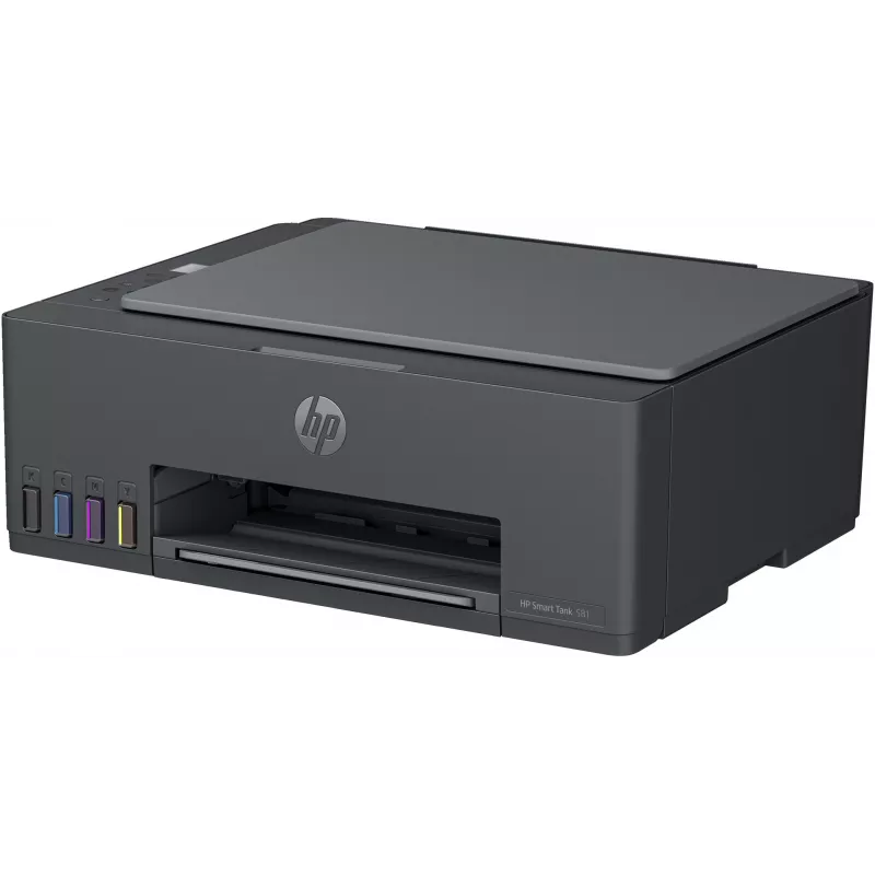 Impressora multifunções HP Smart Tank 581 jato de tinta térmico cor — A4, Wi‑Fi, duplex (manual), 4 tinteiros, 4800x1200 DPI