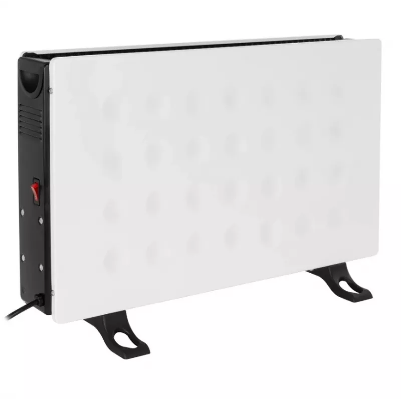 Aquecedor elétrico convector NOVEEN CH8000 — 2000 W, 3 níveis de potência, temporizador, comando, branco