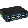Switch PoE industrial ALLNET ALL-SGI8112PMJ 8+4 portas