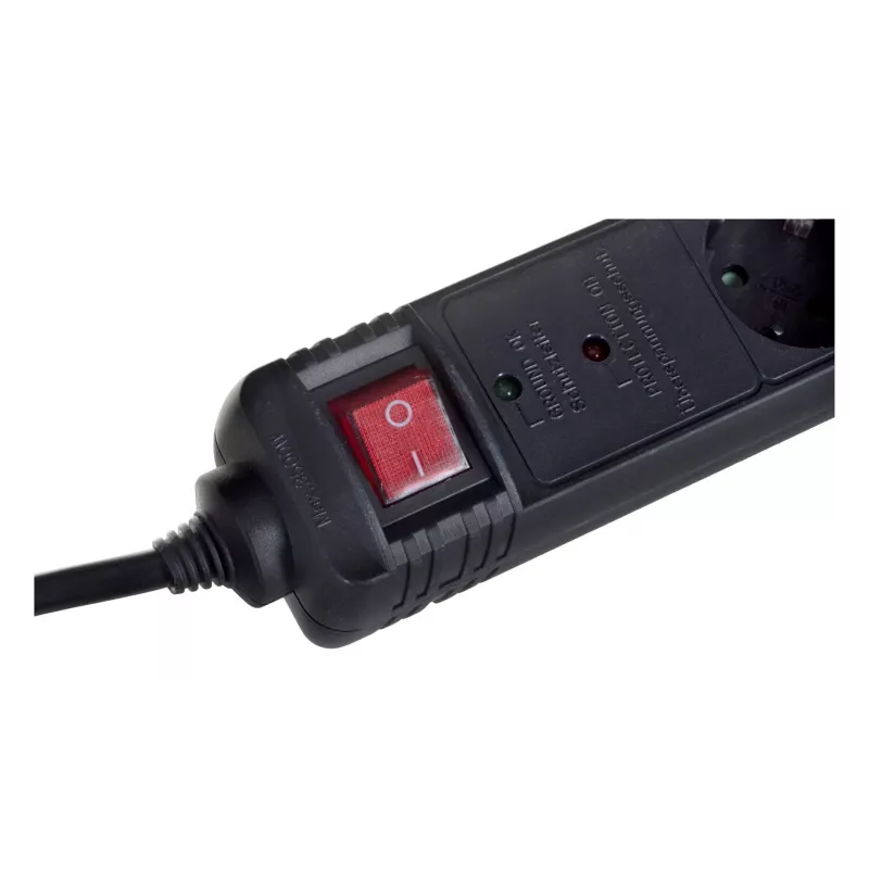 Proteção contra sobretensões Gembird SPG5-C-10 preto 5 tomadas AC 250V 3m