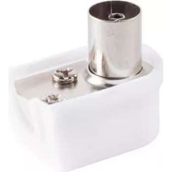 Conector fêmea coaxial angular ShiverPeaks 82021-K — tamanho pequeno, ficha coaxial angular
