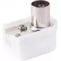 Conector fêmea coaxial angular ShiverPeaks 82021-K — tamanho pequeno, ficha coaxial angular