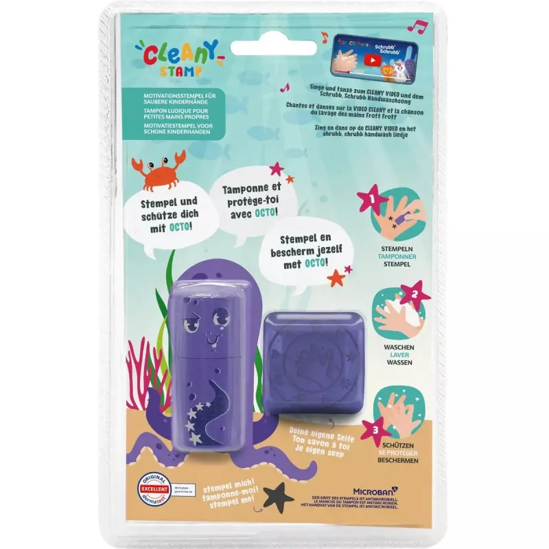 Carimbo redondo Colop 156695 violeta para crianças