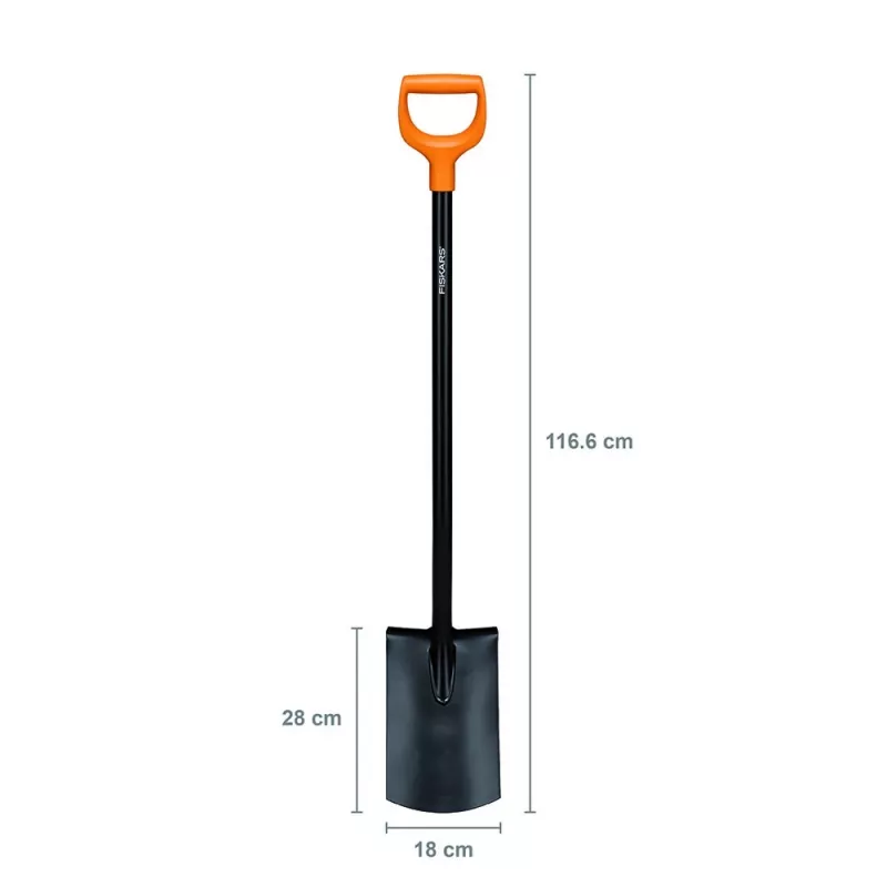 Pá reta Fiskars Solid, metal (1066717)