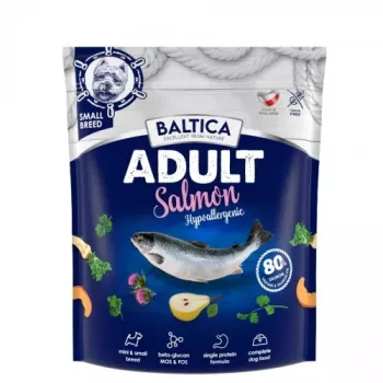 BALTICA Excellent Hypoallergenic Adult raças pequenas Salmon - comida seca para cães - 1 kg