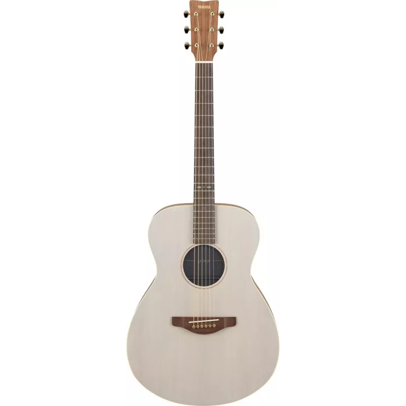 Guitarra acústica YAMAHA STORIA I 6 cordas, tampo em abeto, corpo e braço em mogno, 380 mm de largura, 1021 mm de comprimento, azul branco