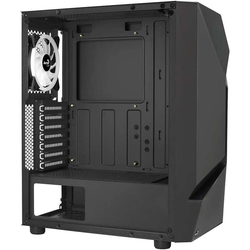 Aerocool Scape-G-BK-v2 Midi-Tower, Tempered Glass, FRGB - preto