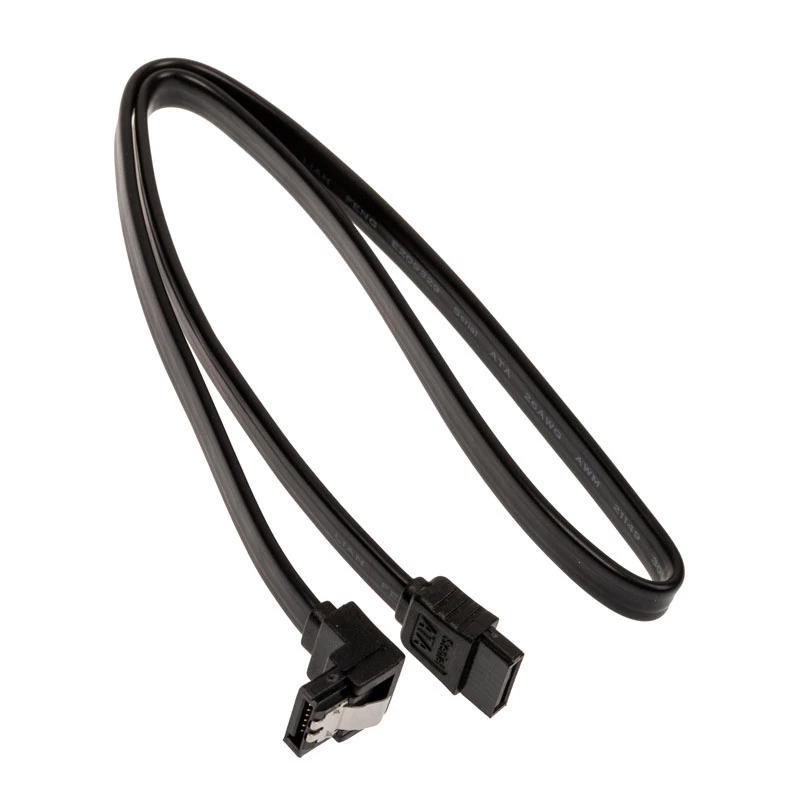 Cabo SATA Akasa Proslim 90° 50 cm — cabo de dados SATA em ângulo reto, 50 cm
