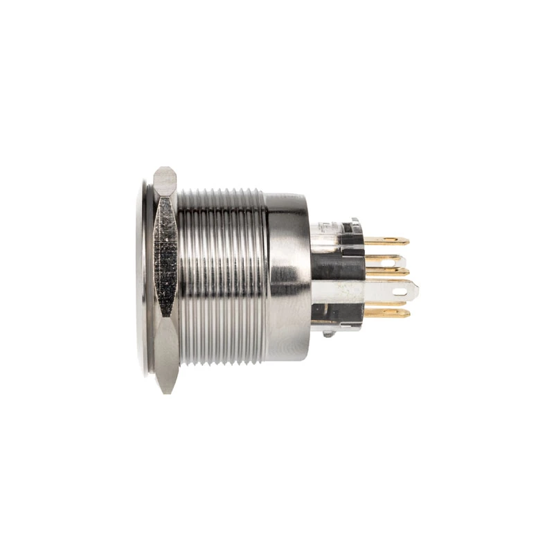 Interruptor/botão antivandálico DimasTech 25 mm Silverline Dot RGB PD212